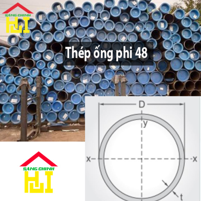 Thép ống phi 48