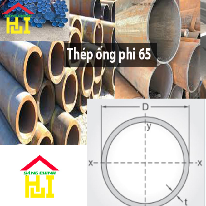 Thép ống phi 65