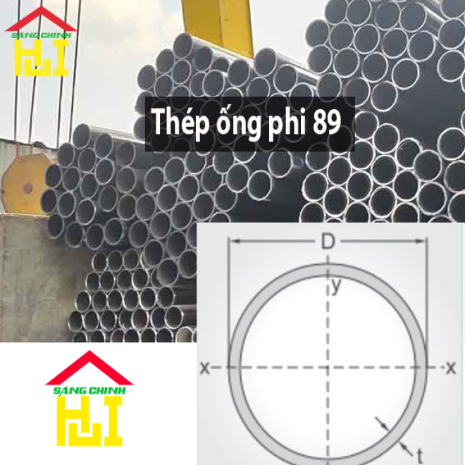 Thép ống phi 89
