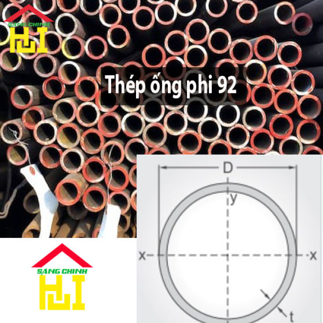 Thép ống phi 92