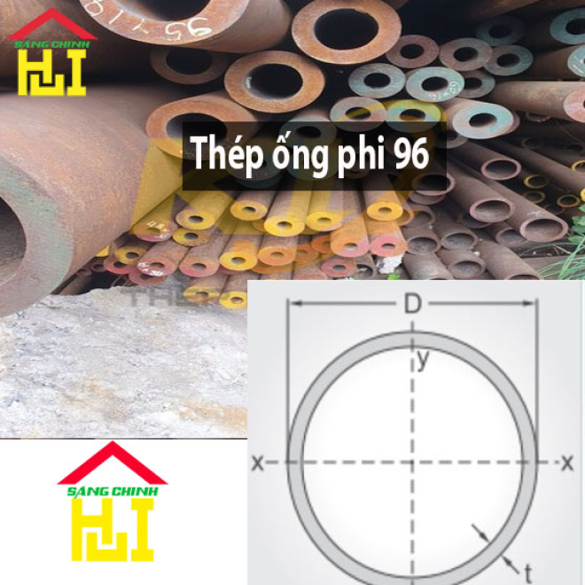 Thép ống phi 96