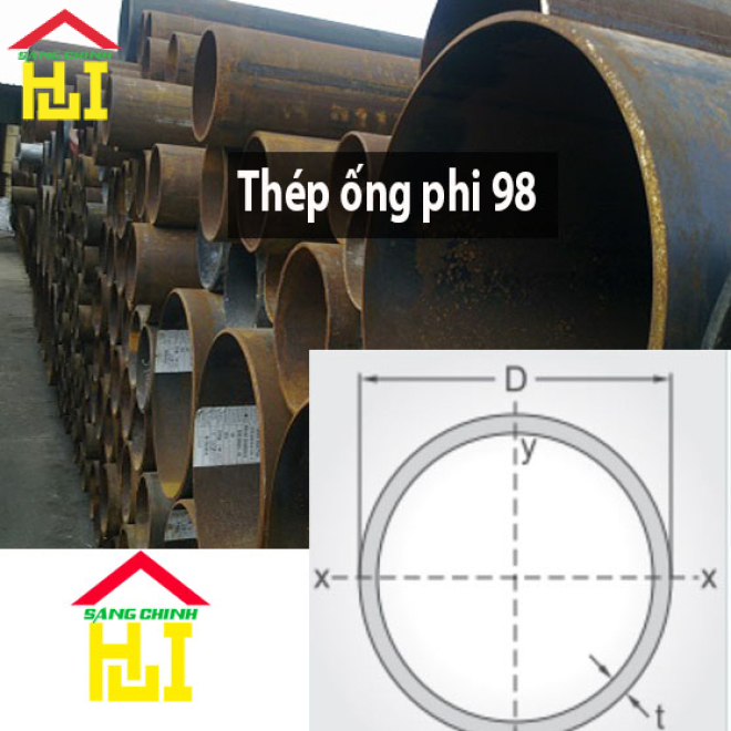 Thép ống phi 98