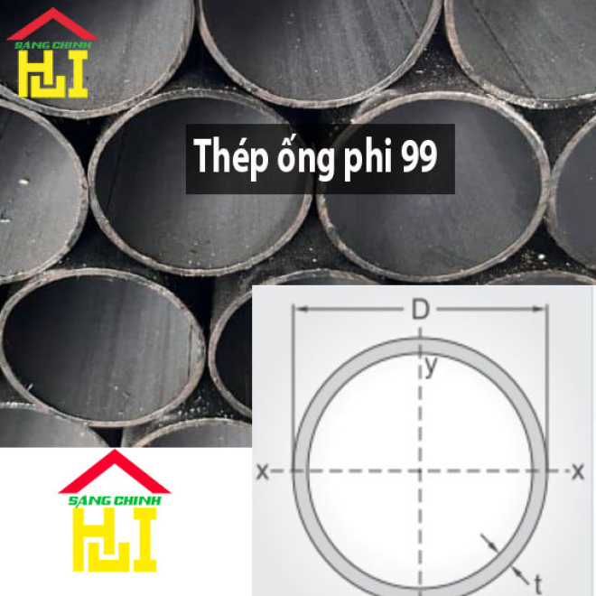 Thép ống phi 99