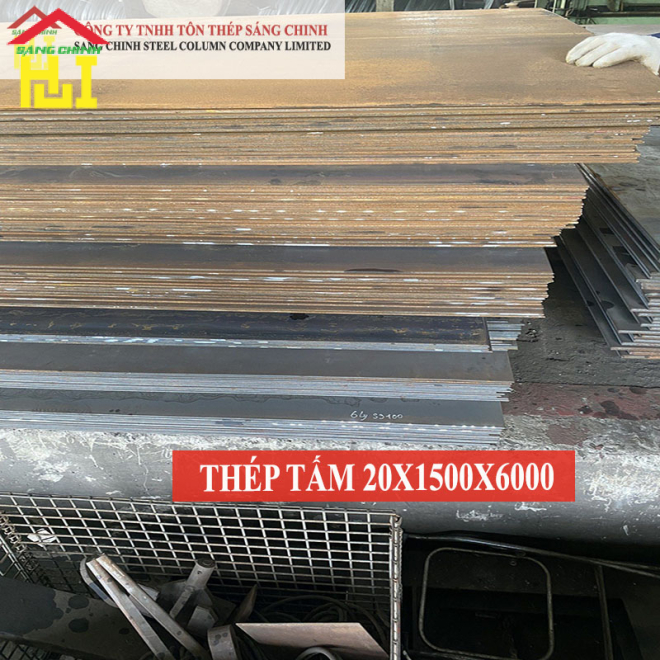 Thép tấm SS400/Q235B/A36 20 x 1500 x 6000