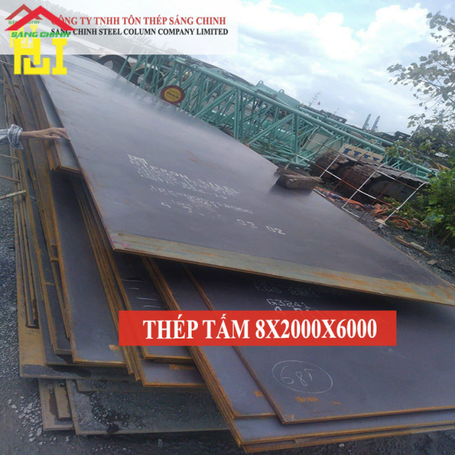 Thép tấm SS400/Q235B/A36 8 x 2000 x 6000