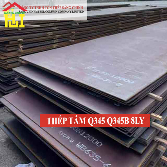 Thép tấm Q345/Q345B 8 ly