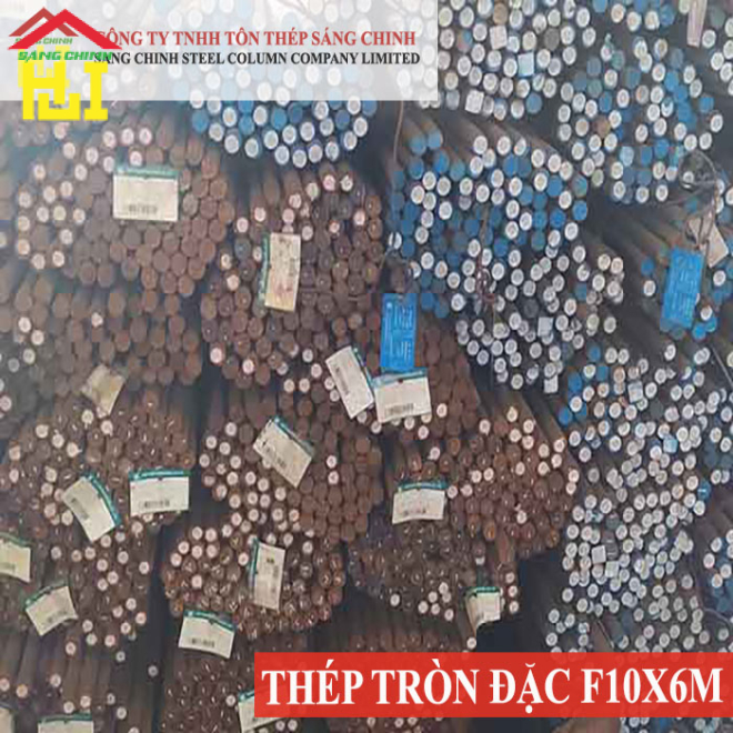 Thép tròn đặc phi 10 x 6m
