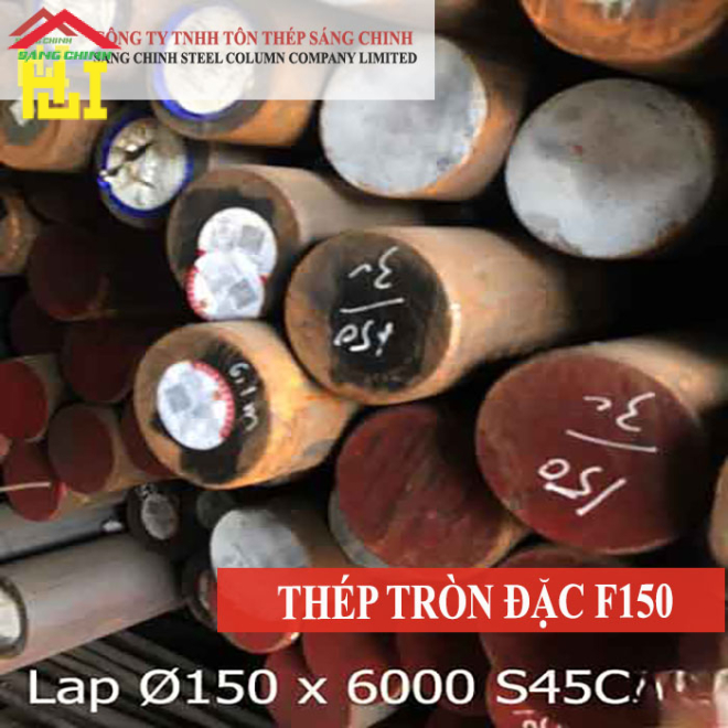 Thép tròn đặc phi 150 x 6m