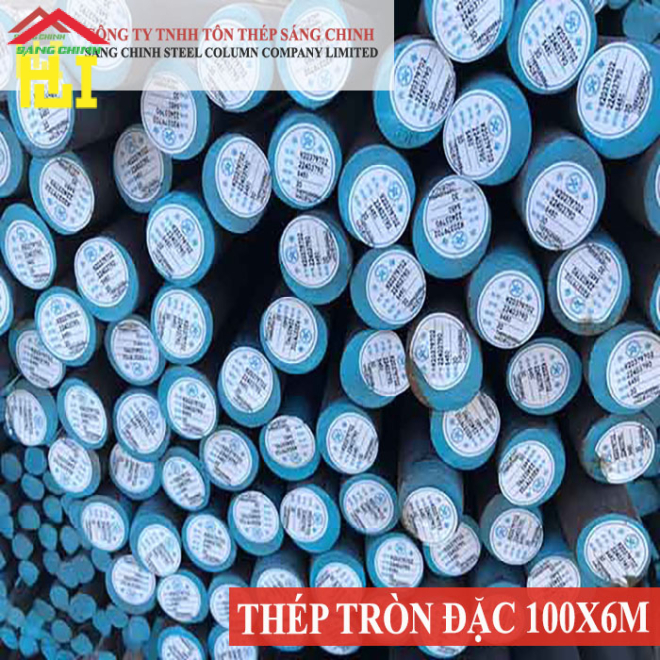Thép tròn đặc phi 100 x 6m