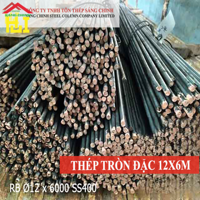 Thép tròn đặc phi 12 x 6m