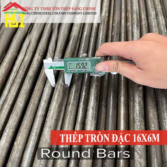 Thép tròn đặc phi 16 x 6m
