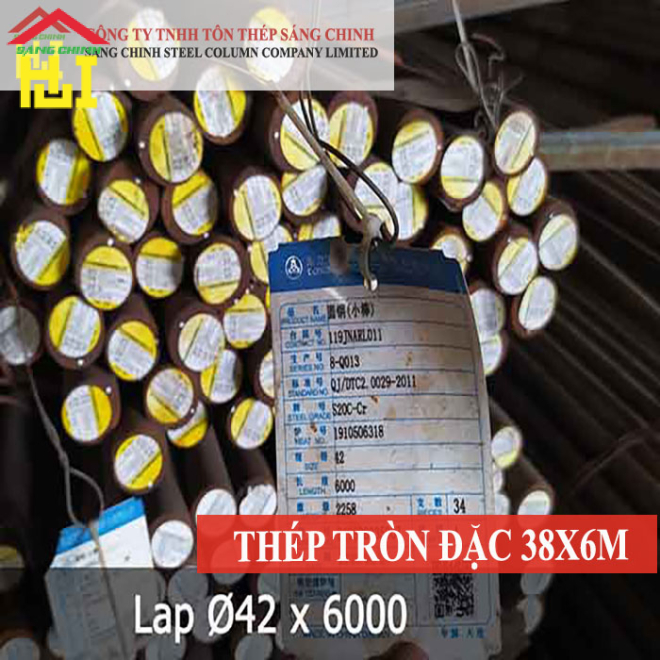 Thép tròn đặc phi 42 x 6m