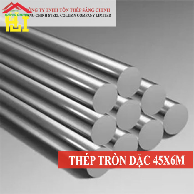 Thép tròn đặc phi 45 x 6m