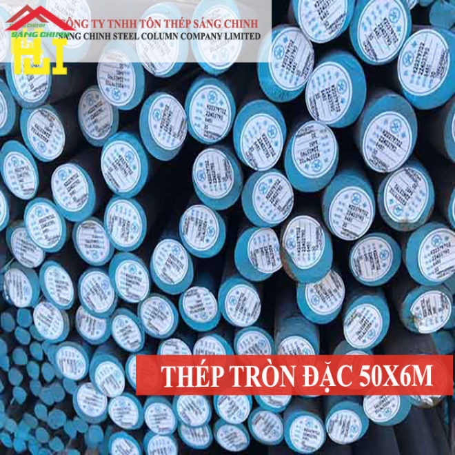 Thép tròn đặc phi 50 x 6m