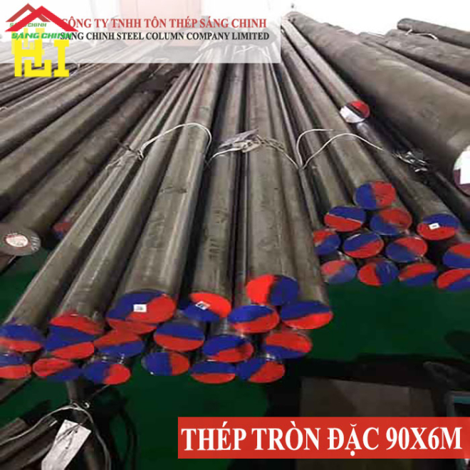 Thép tròn đặc phi 90 x 6m