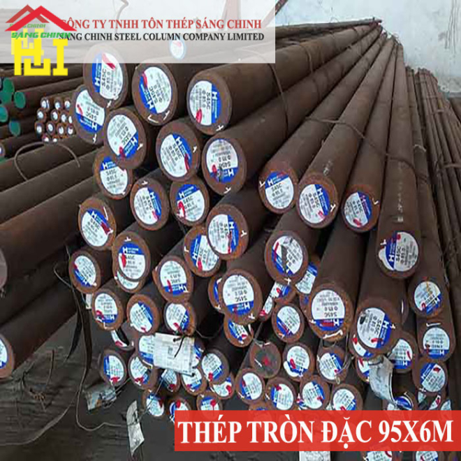 Thép tròn đặc phi 95 x 6m